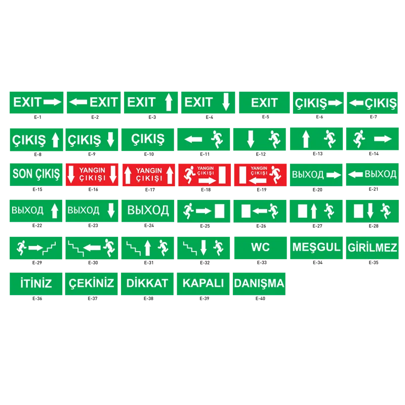 Acil Yönlendirme Etiketleri